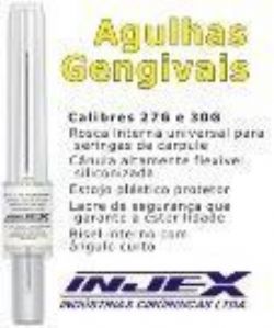 Agulha Descartavel Gengival INJEX cx.c/100un